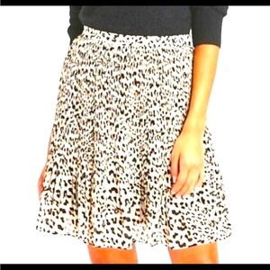 NWT!! AGB Byer California Women’s Brown Animal Print Knee Length Skirt Size M